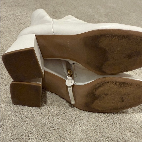 Ted Baker Chic off White Ankle Boots - Picture 6 of 7